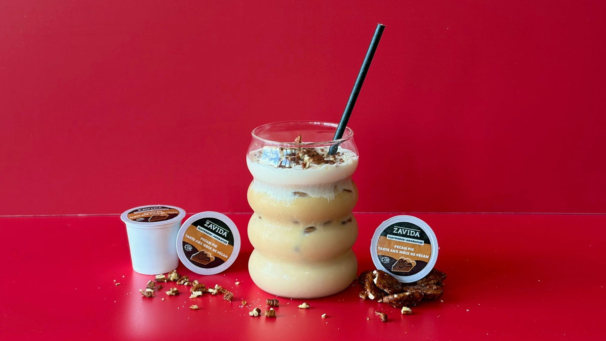 Salted Maple Pecan Pie Iced Coffee | Homemade Iced Coffee Recipe - Zavida Coffee