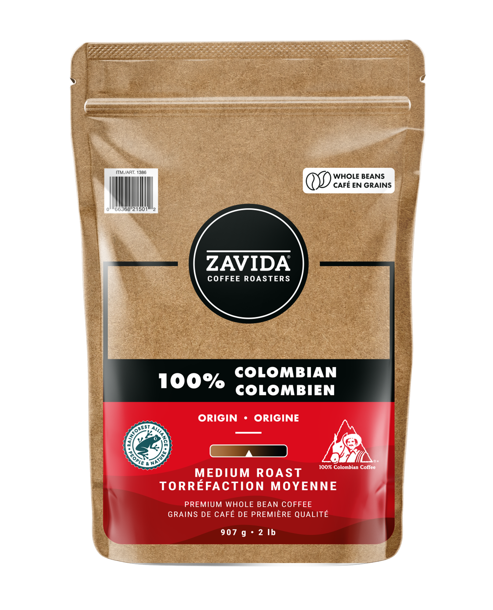 100% Colombian Coffee - 2lbs whole beans