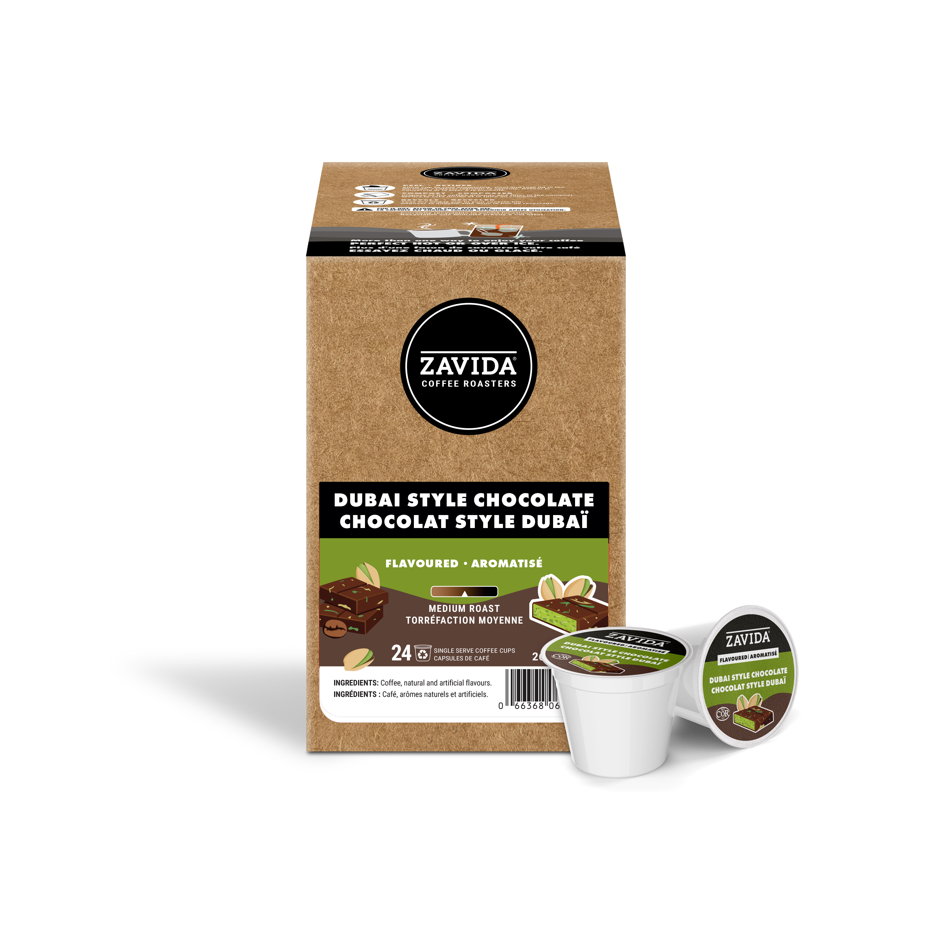 Dubai Style Chocolate K-Cup® Compatible - 24 Pods – Zavida Coffee