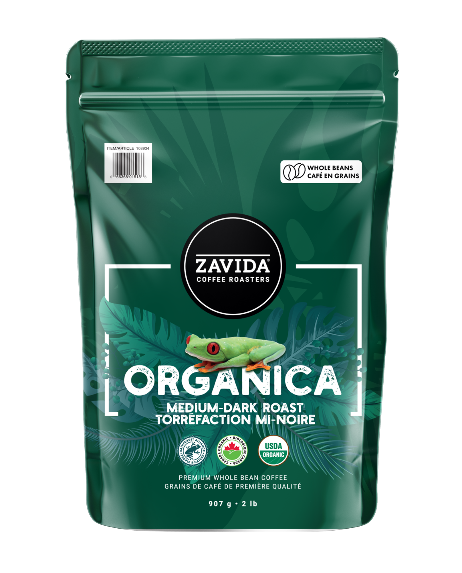 Organica Medium-Dark Roast Coffee - 2lbs