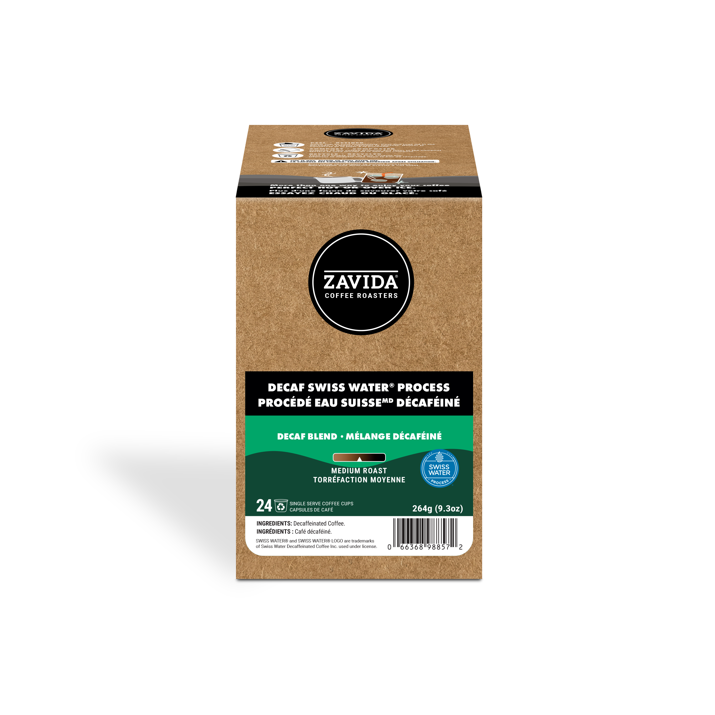 Decaf Colombian Swiss Water® Process K-Cup® Compatible - 24 Pods