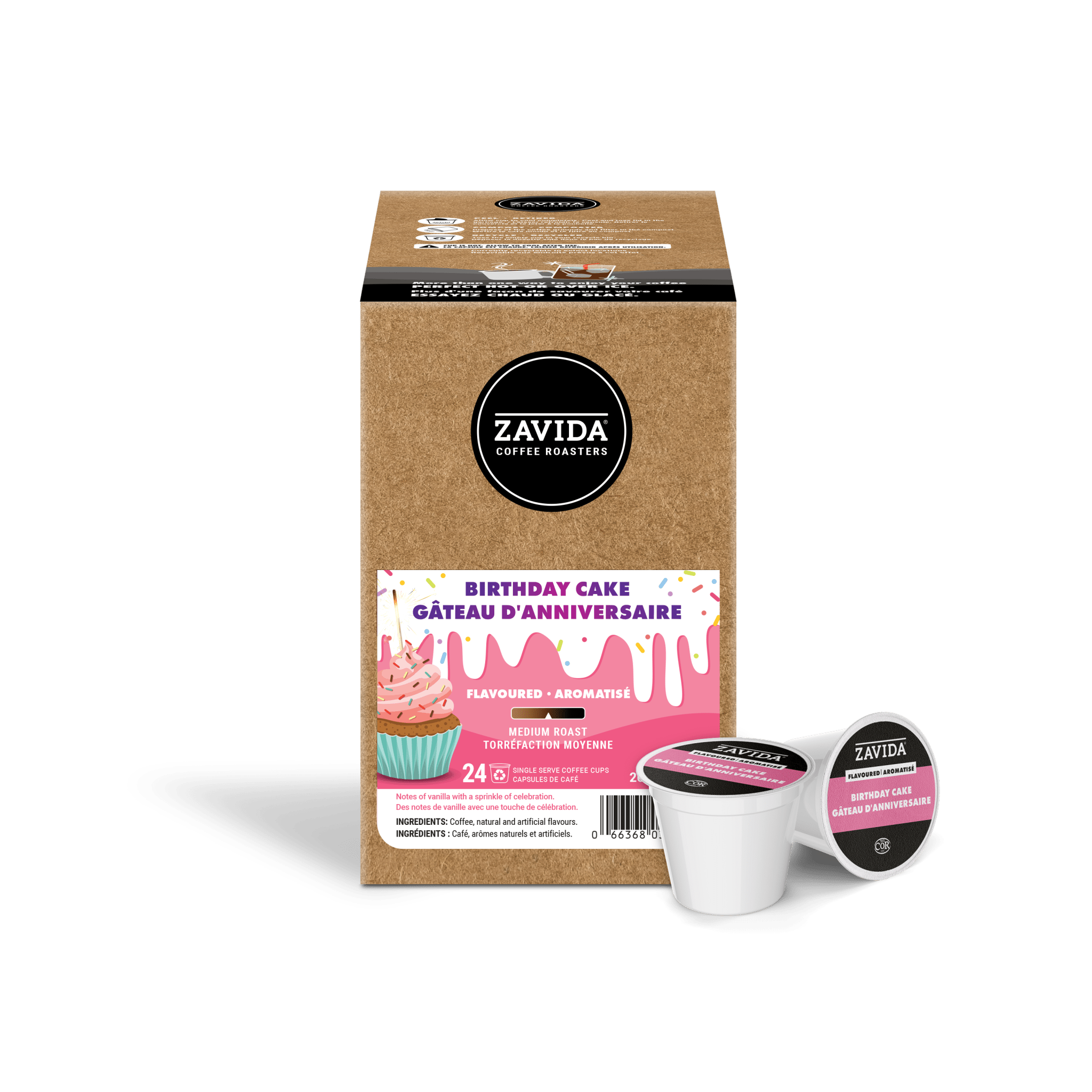 Birthday Cake Single-Serve Coffee - 24 Pods - Zavida Coffee