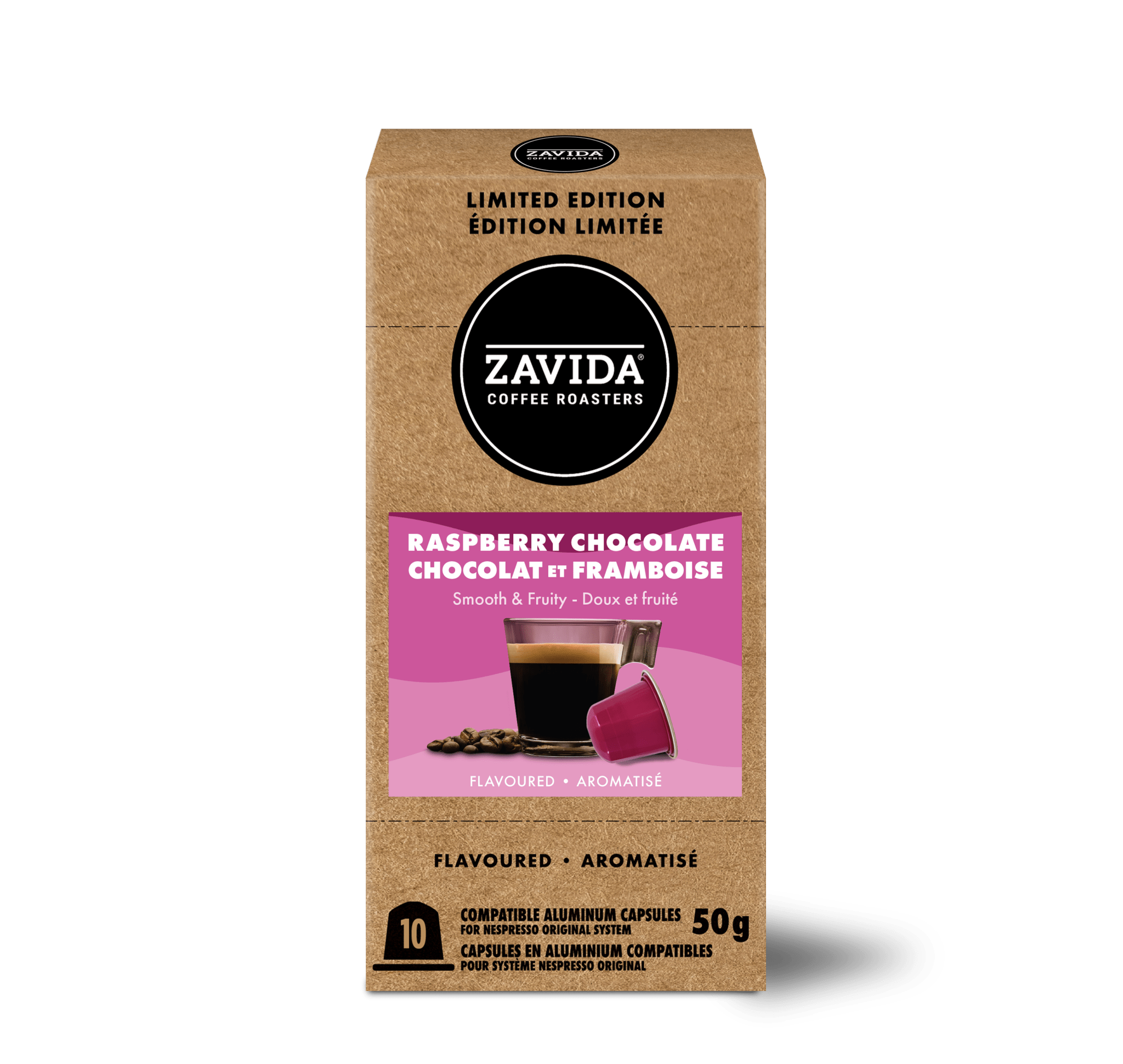 Raspberry Chocolate Nespresso® Compatible Pods – Zavida Coffee