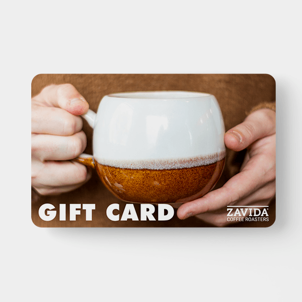 A coffee gift card of $50 from Zavida Coffee Roasters