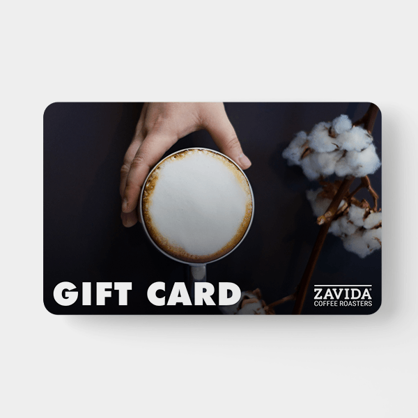 A coffee gift card of $25 from Zavida Coffee Roasters