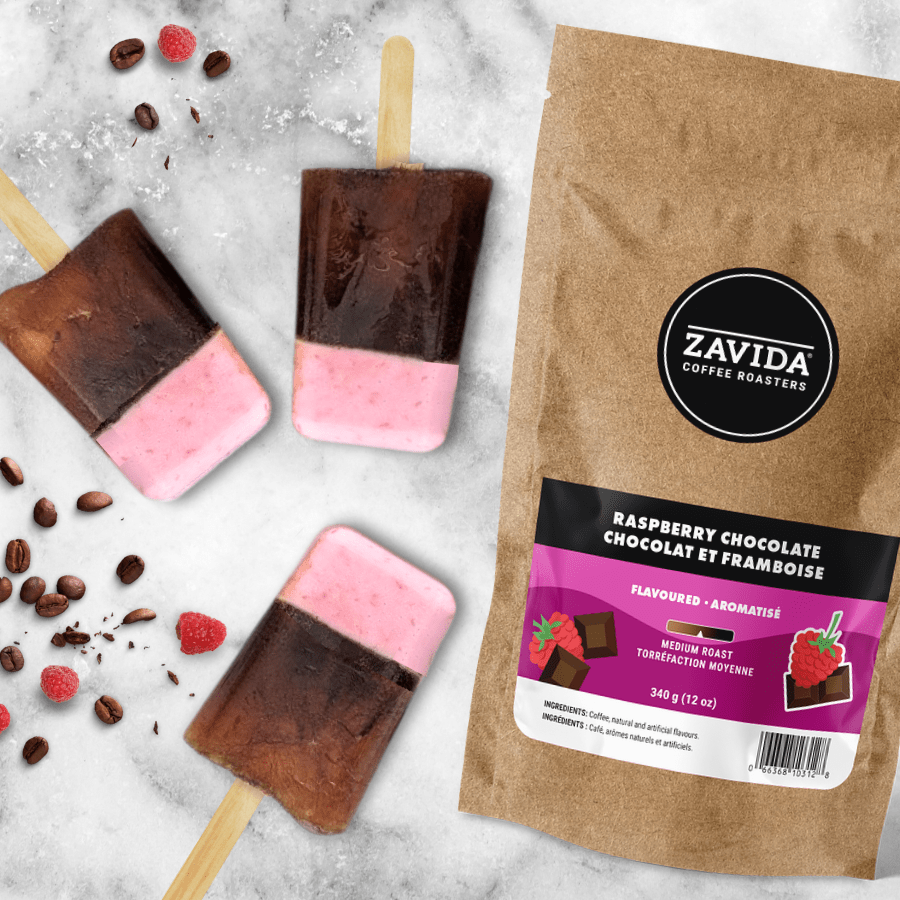Best Summer Cold Brew Coffee? Raspberry Mocha Popsicles - Zavida Coffee