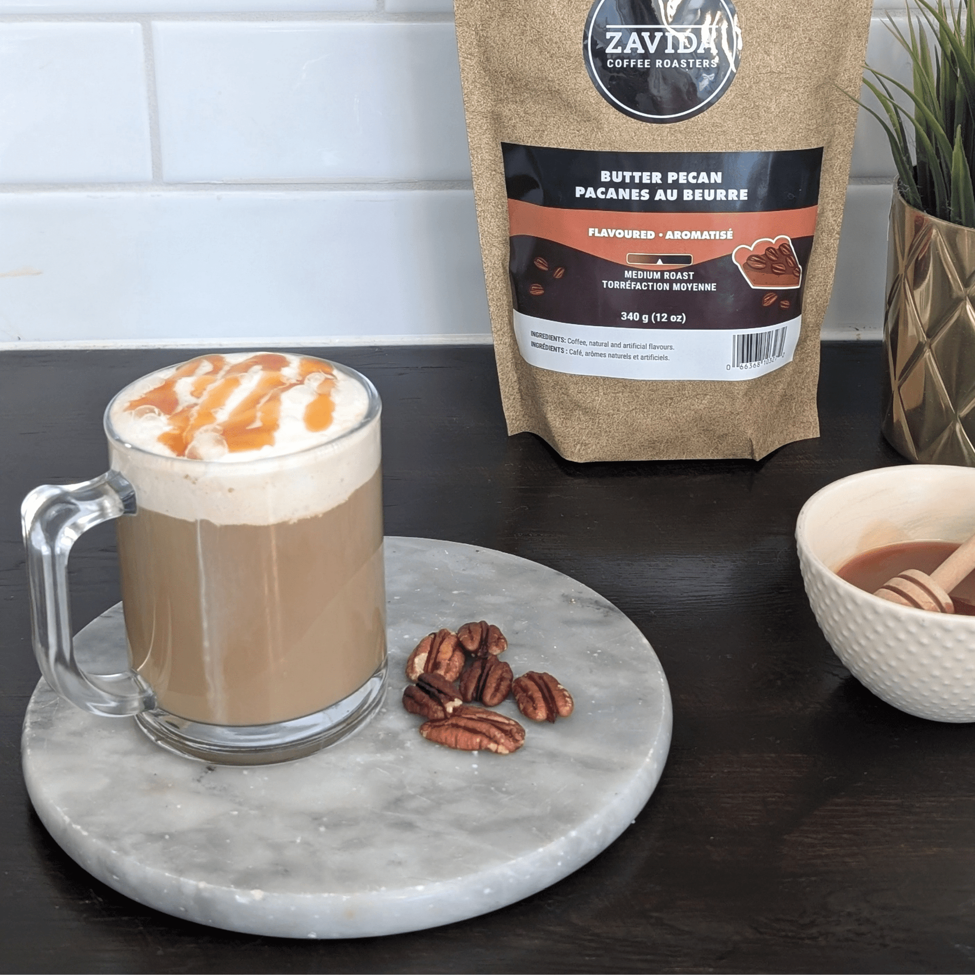 Butter Pecan Caramel Macchiato - Zavida Coffee