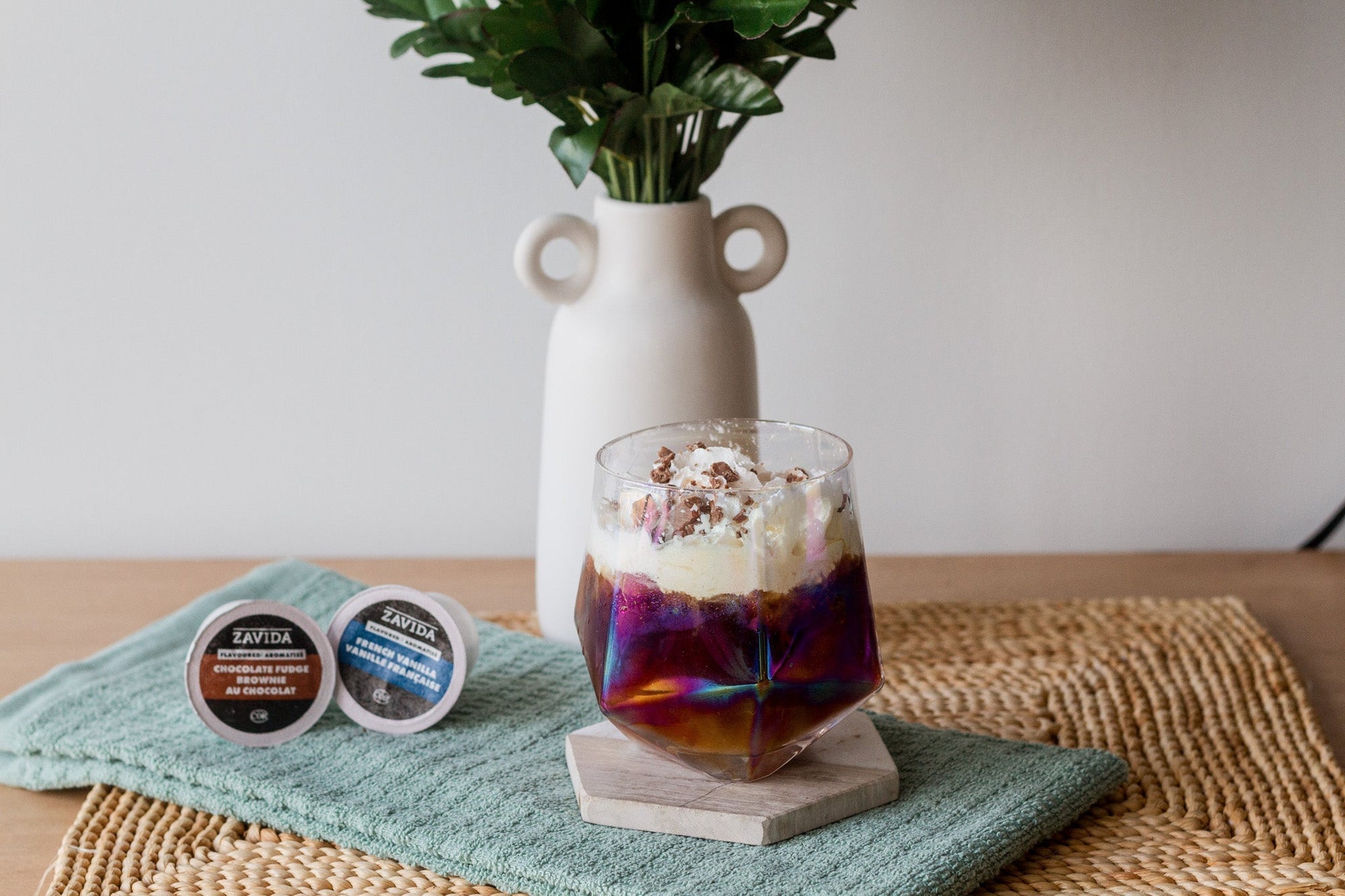 Chocolate Vanilla Ice Cream Swirl Iced Coffee - Zavida Coffee