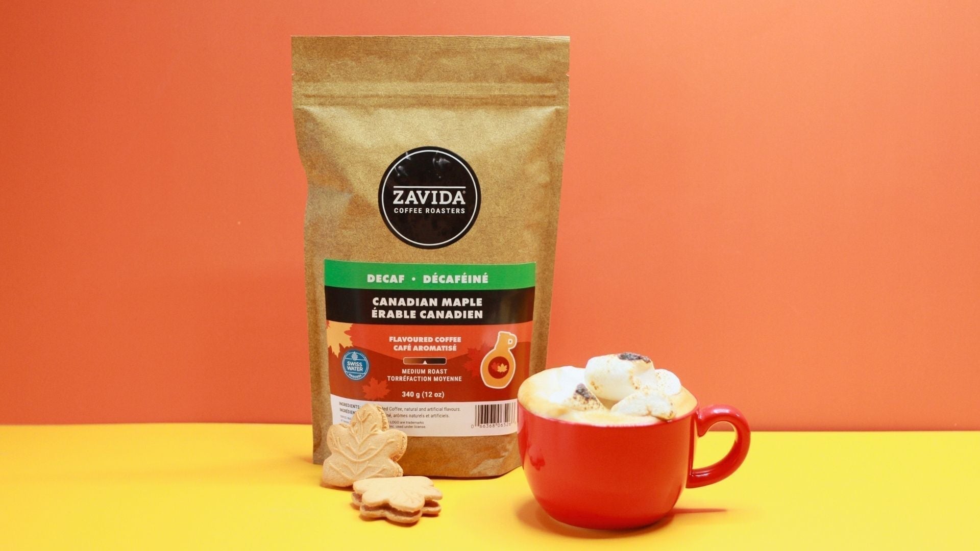 Decaf Canadian Maple Toasted Marshmallow Latte | Cozy Café Recipe at Home - Zavida Coffee