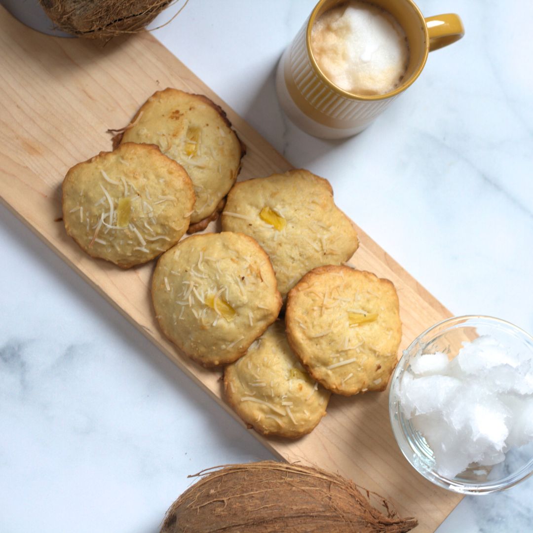 Light and Fluffy Pineapple Coconut Cookies Recipe - Zavida Coffee