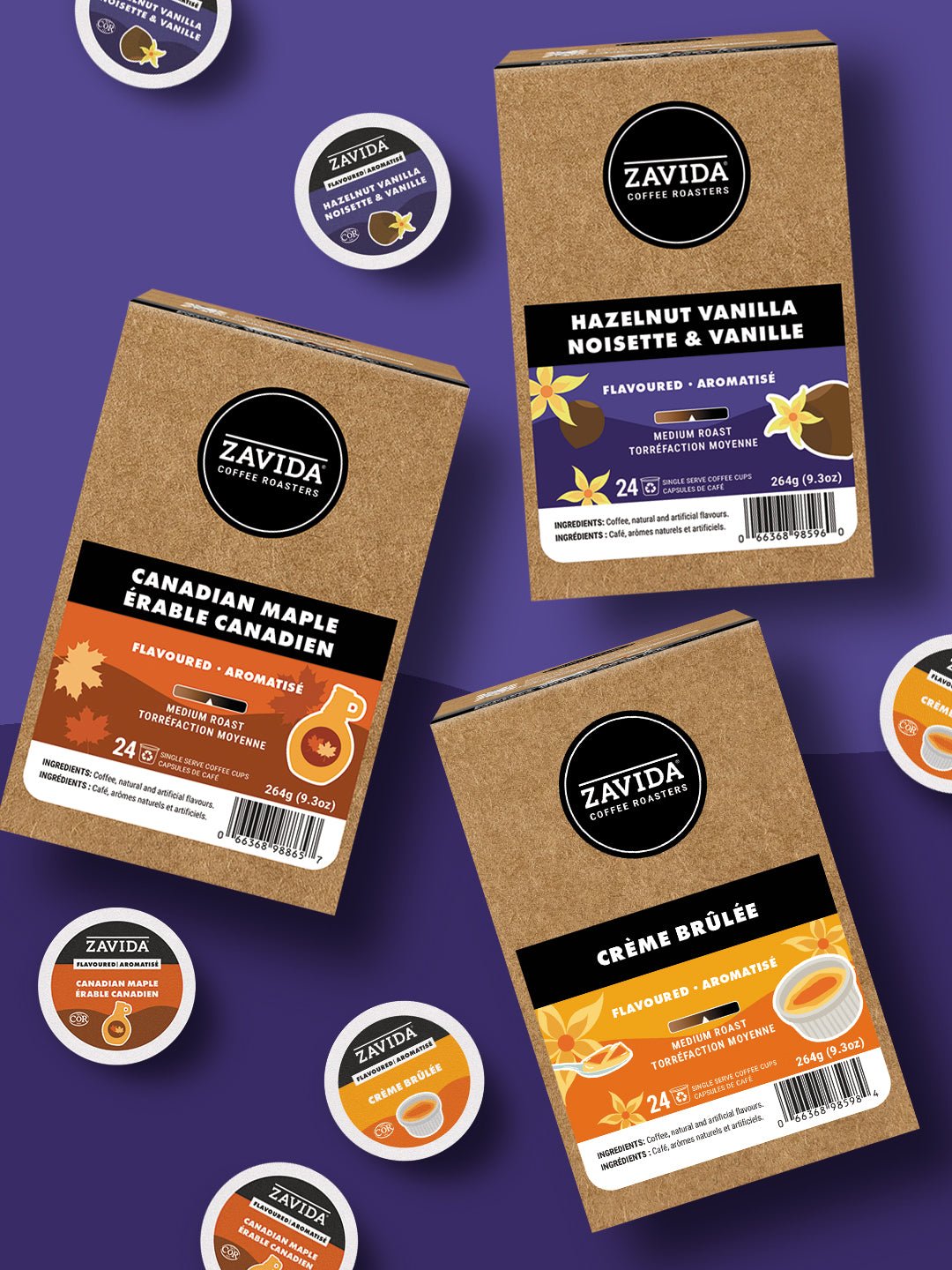 Flavoured Keurig K-Cup® compatible coffee pods and capsules - Zavida Coffee