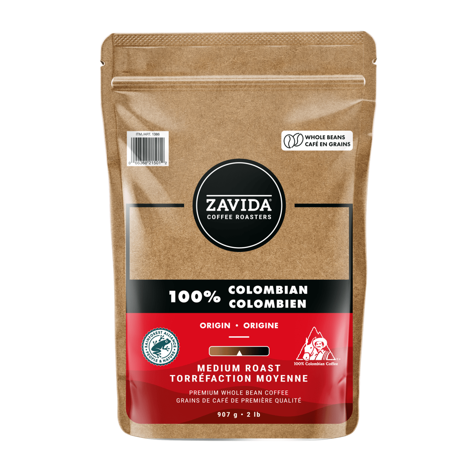100% Colombian Coffee - Whole Beans - Zavida Coffee
