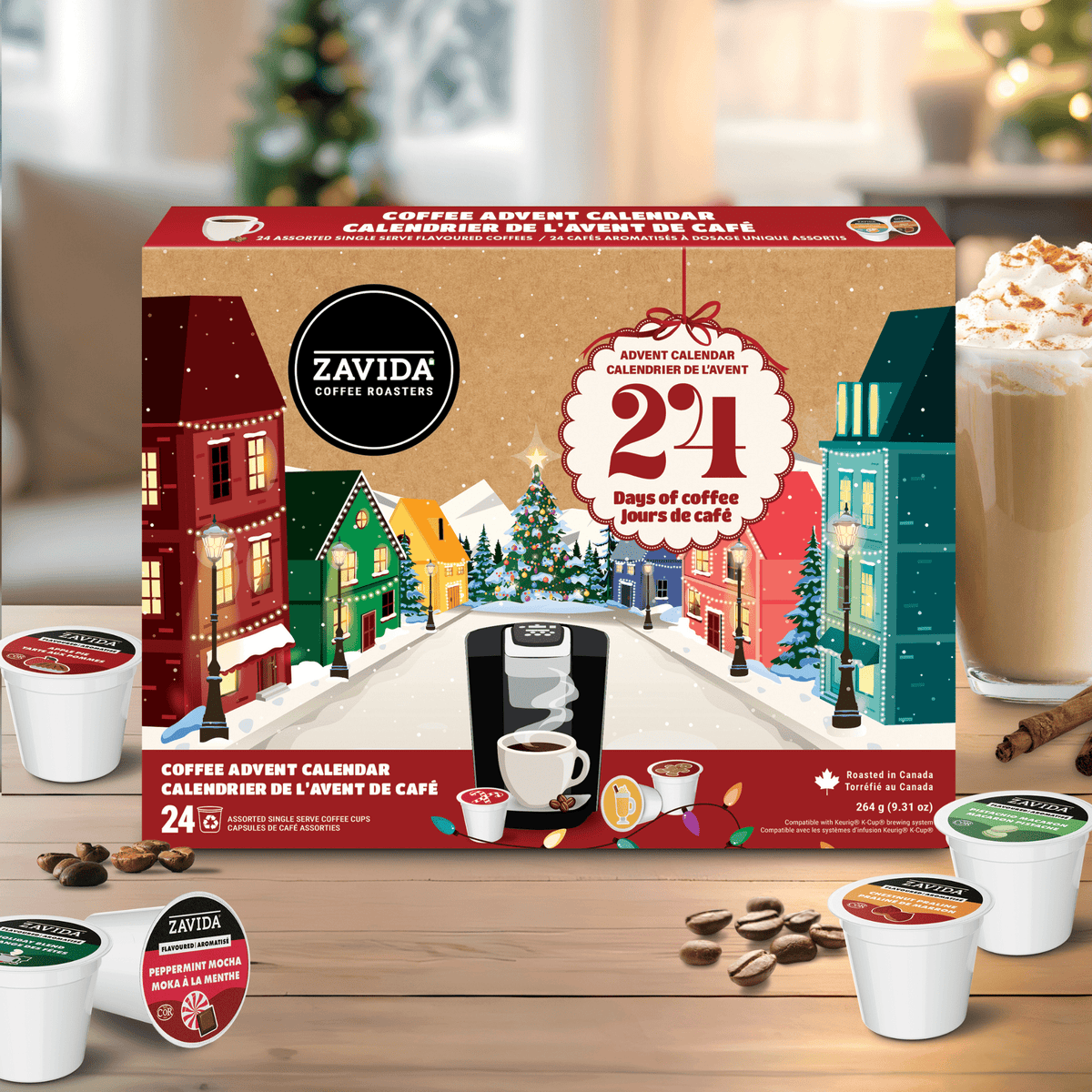 24 Days of Coffee Advent Calendar - Keurig® - Compatible - Zavida Coffee