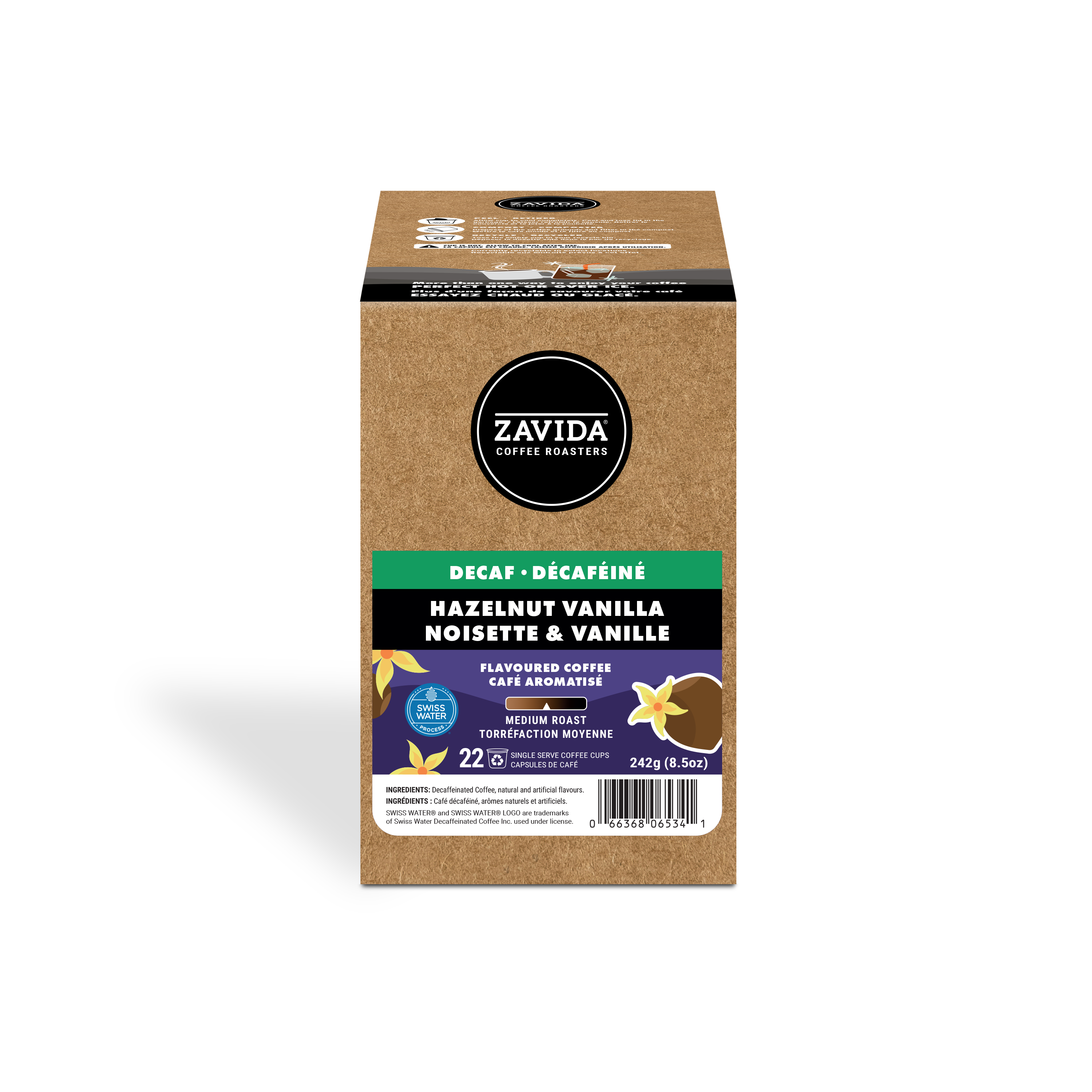 Decaf Hazelnut Vanilla K-Cup® Compatible - 22 Pods