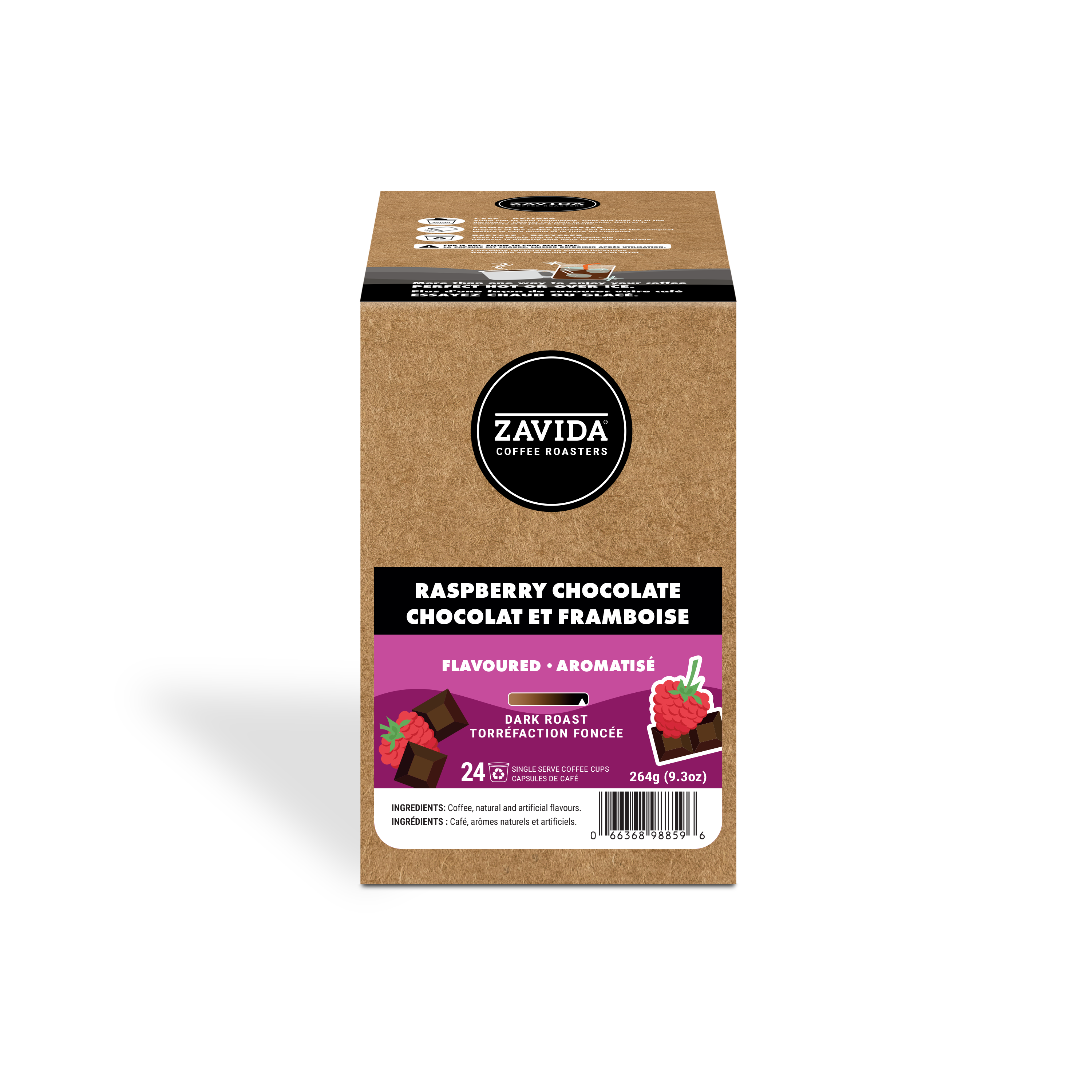 Raspberry Chocolate Dark K-Cup® Compatible - 24 Pods