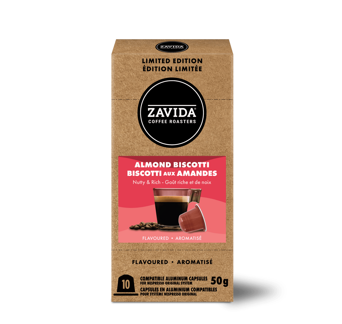 Almond Biscotti Nespresso® - Compatible Pods - Zavida Coffee