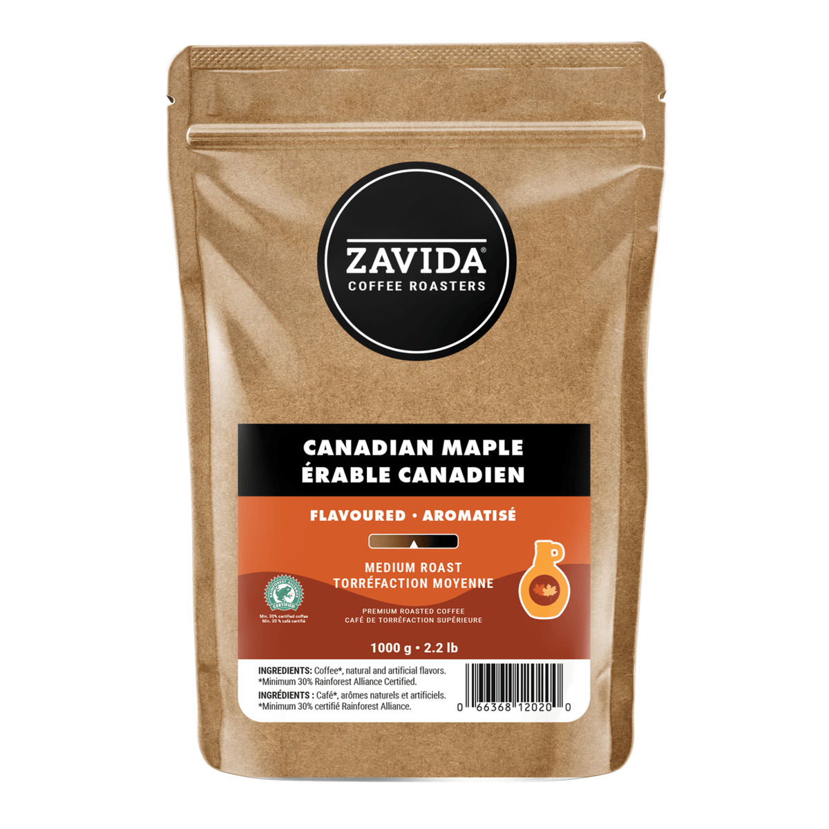 Canadian Maple Coffee - Whole Beans - Zavida Coffee