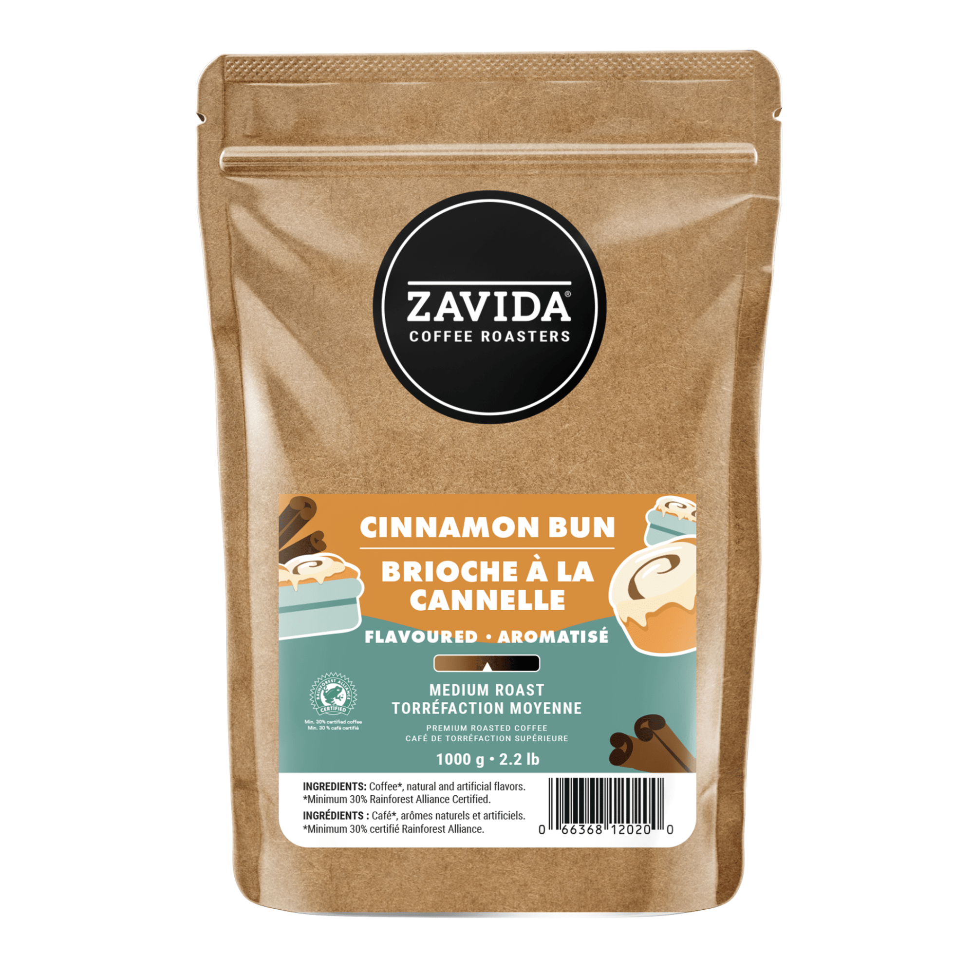 Cinnamon Bun Coffee - Whole Beans - Zavida Coffee