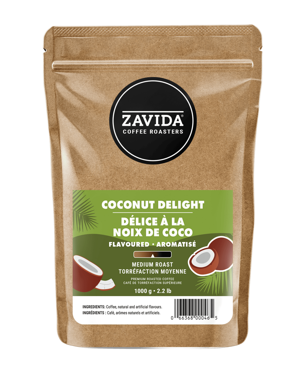 Coconut Delight Coffee - Whole Beans - Zavida Coffee