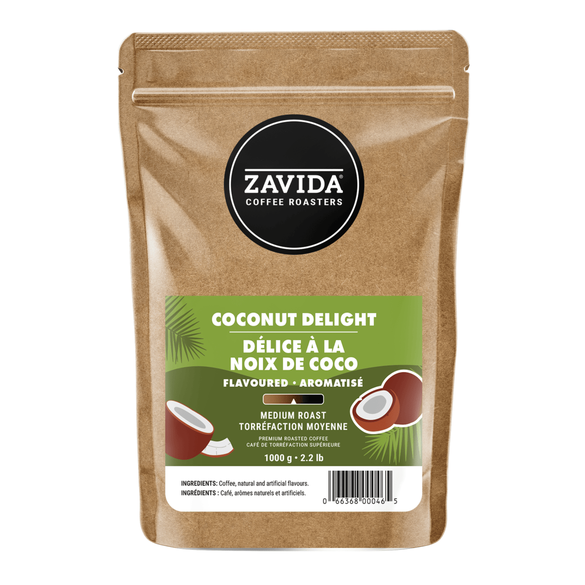 Coconut Delight Coffee - Whole Beans - Zavida Coffee