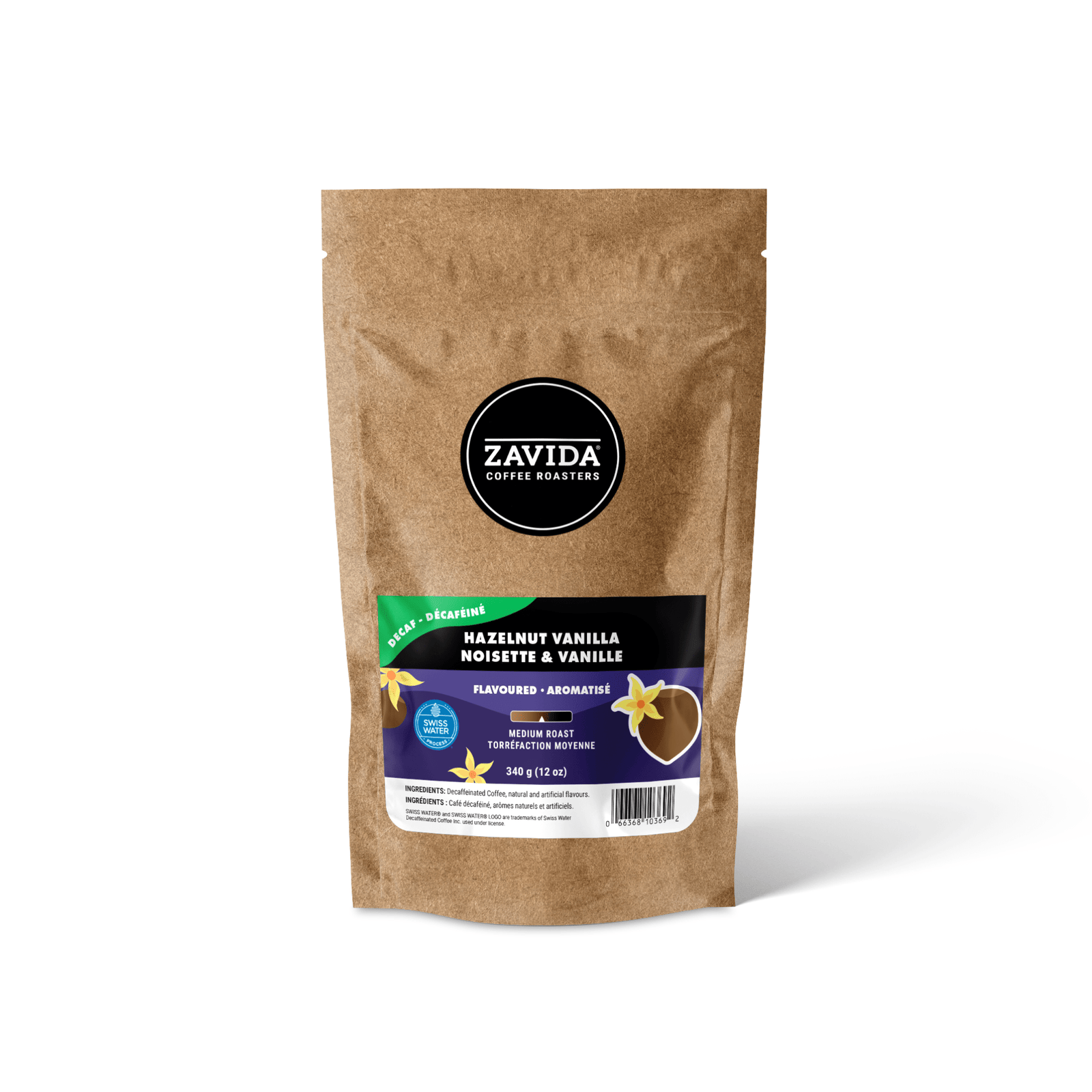 Decaf Hazelnut Vanilla Coffee - Zavida Coffee