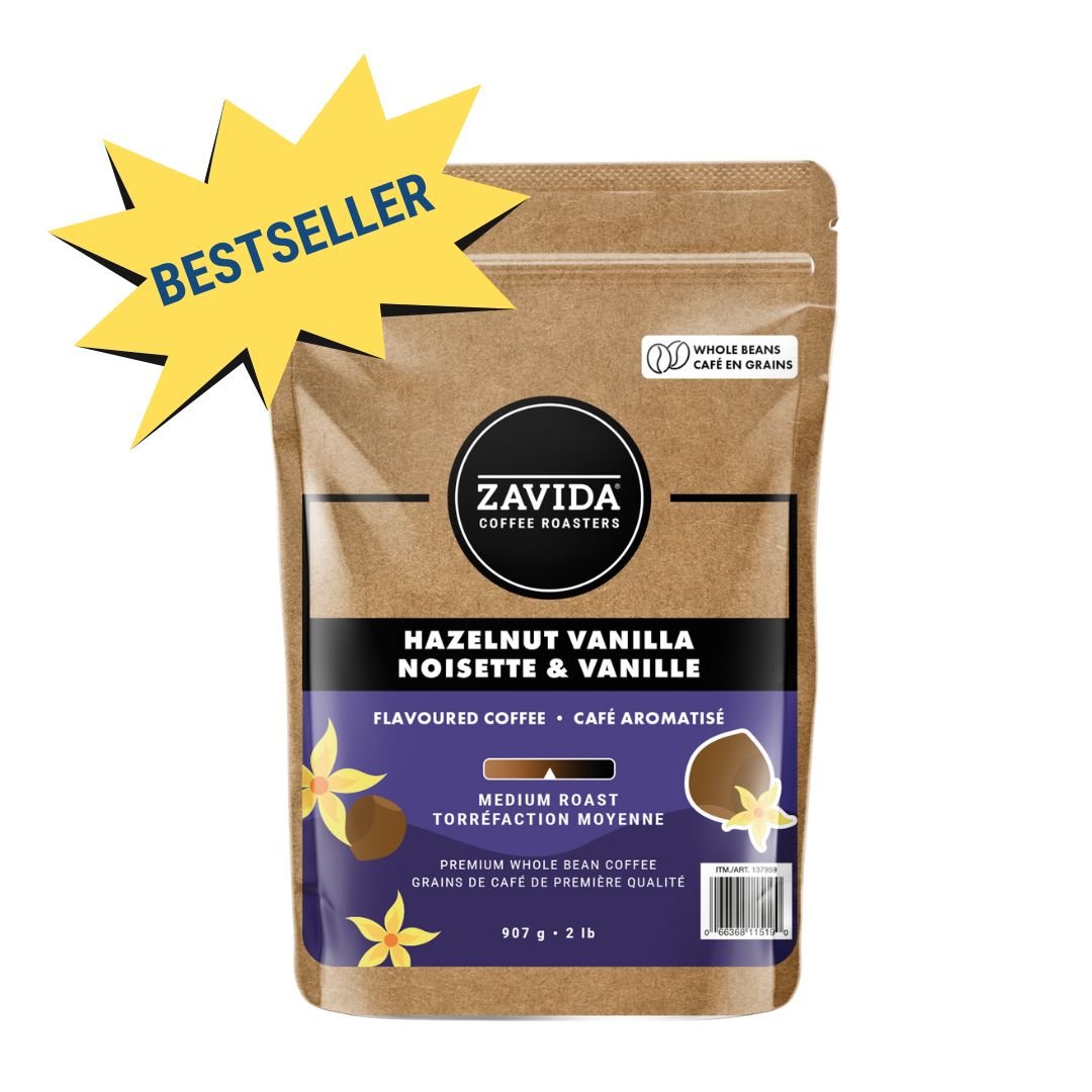 Hazelnut Vanilla Coffee - Whole Beans - Zavida Coffee