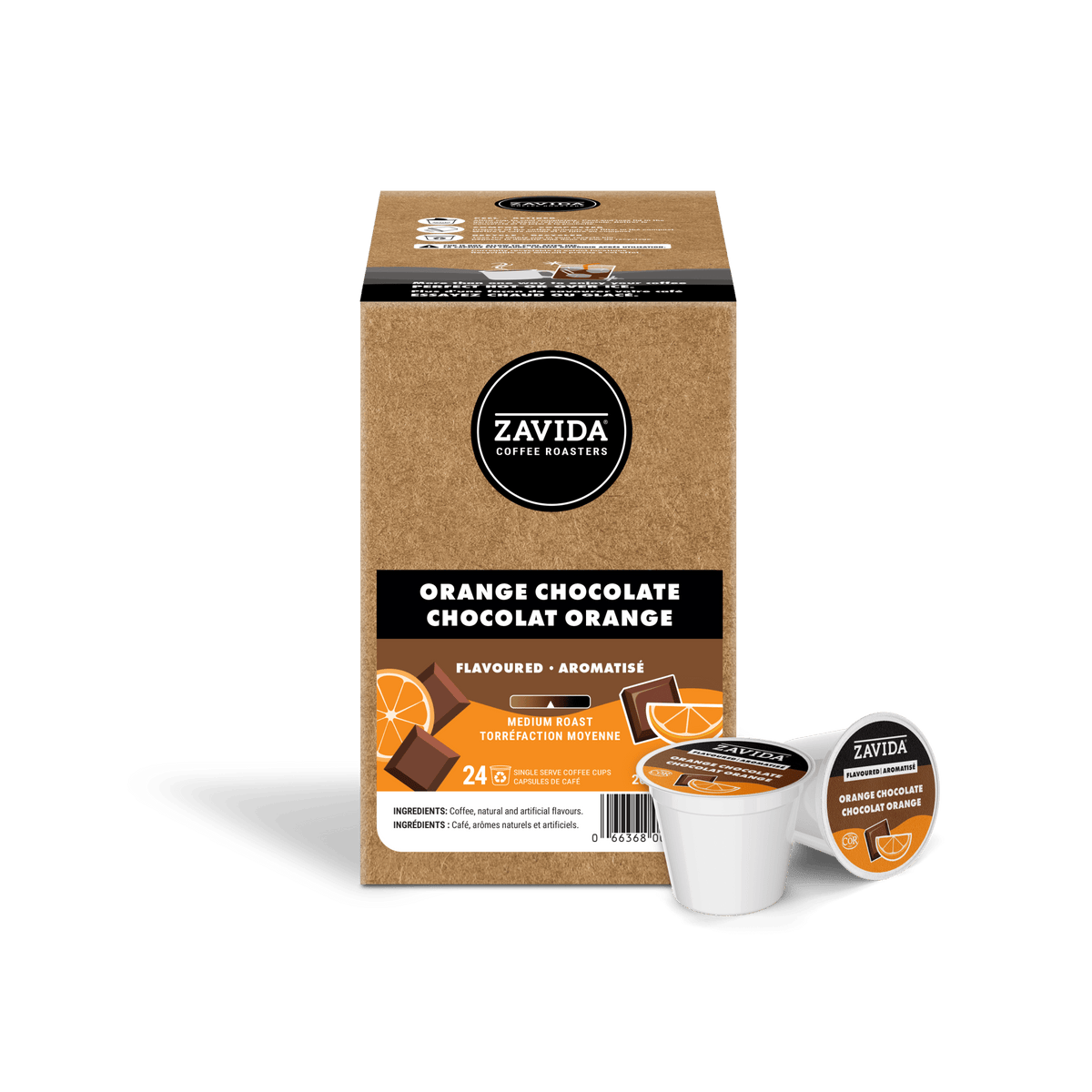 Orange Chocolate Single - Serve Coffee - 24 Pods - Zavida Coffee