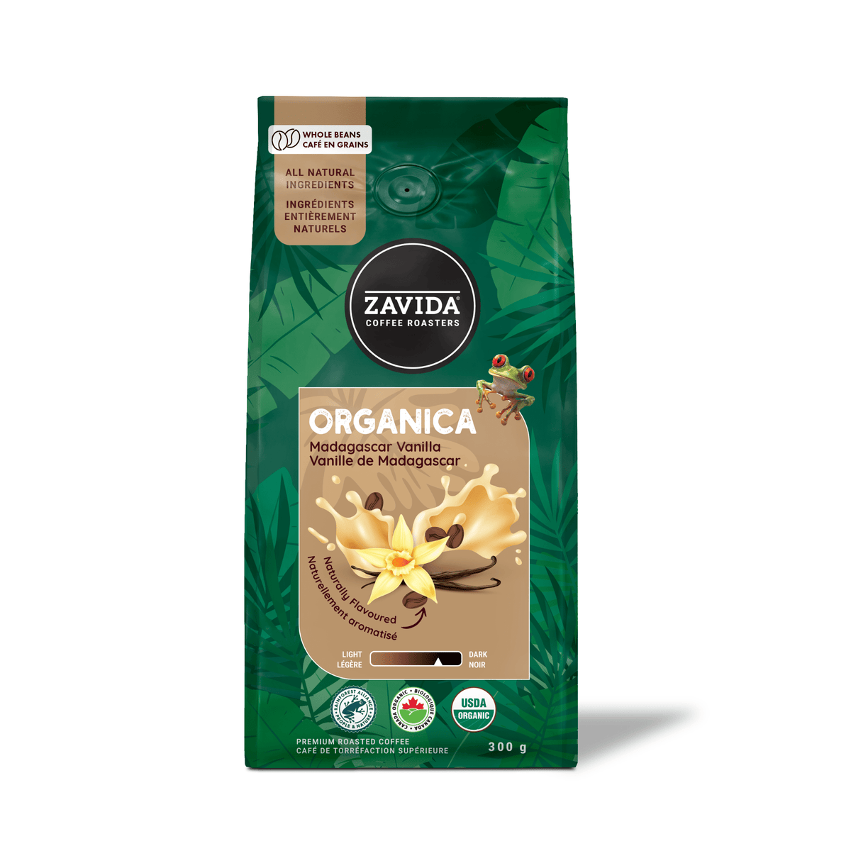 Organica Rainforest Alliance Madagascar Vanilla Coffee - Zavida Coffee