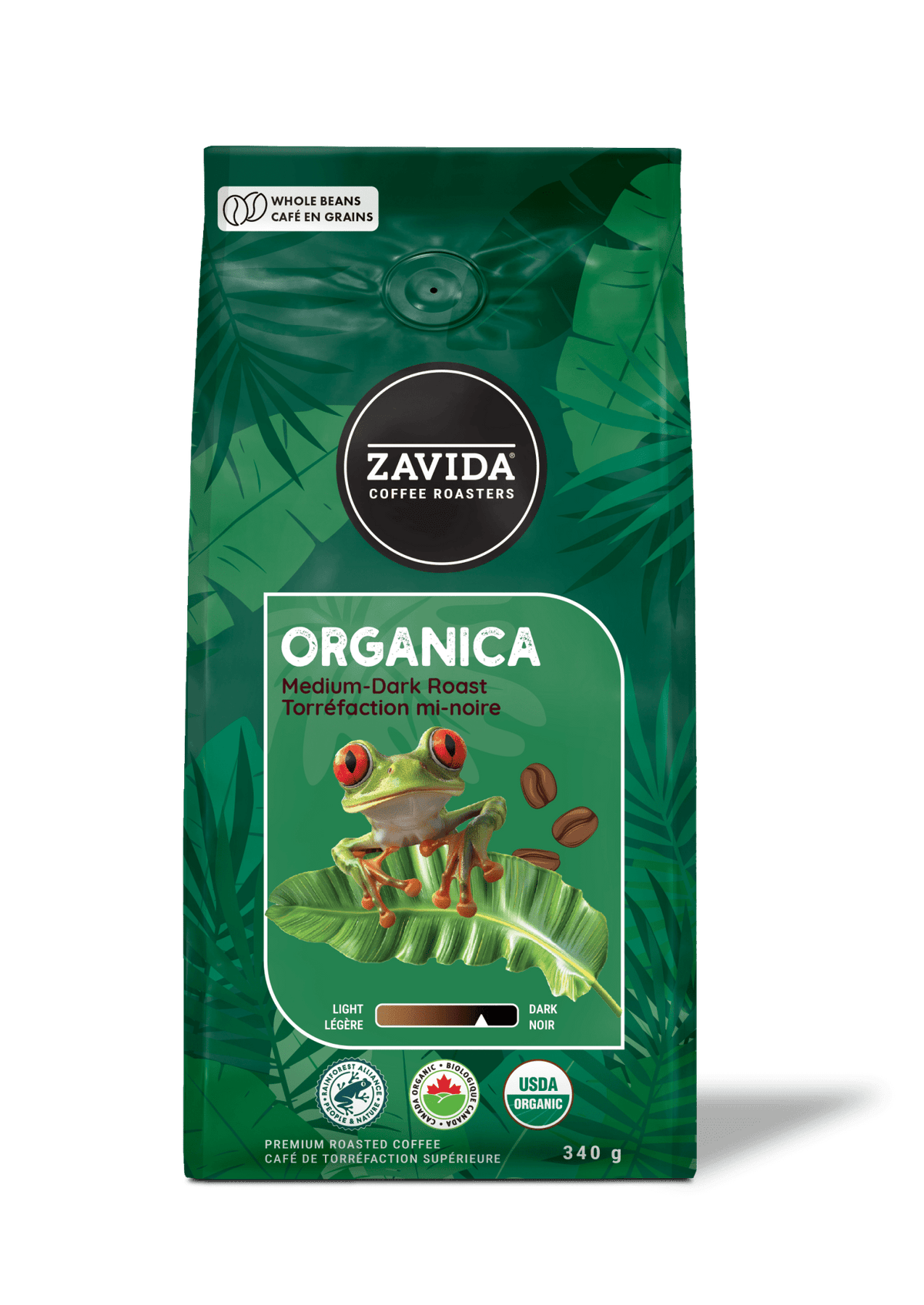 Organica Rainforest Alliance Medium - Dark Roast - Zavida Coffee