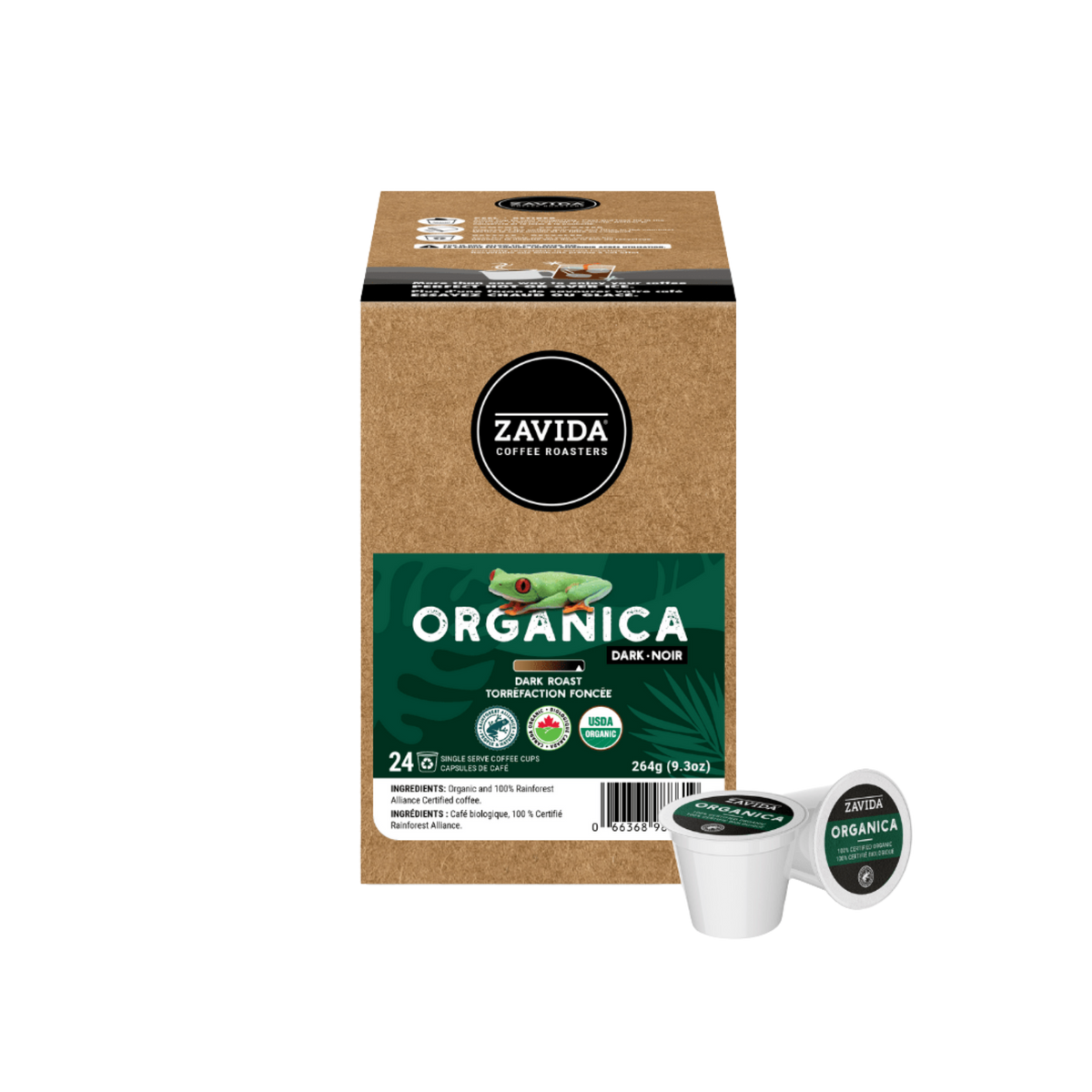 Organica Torréfaction Foncée Compatible K-Cup® - 24 Pods