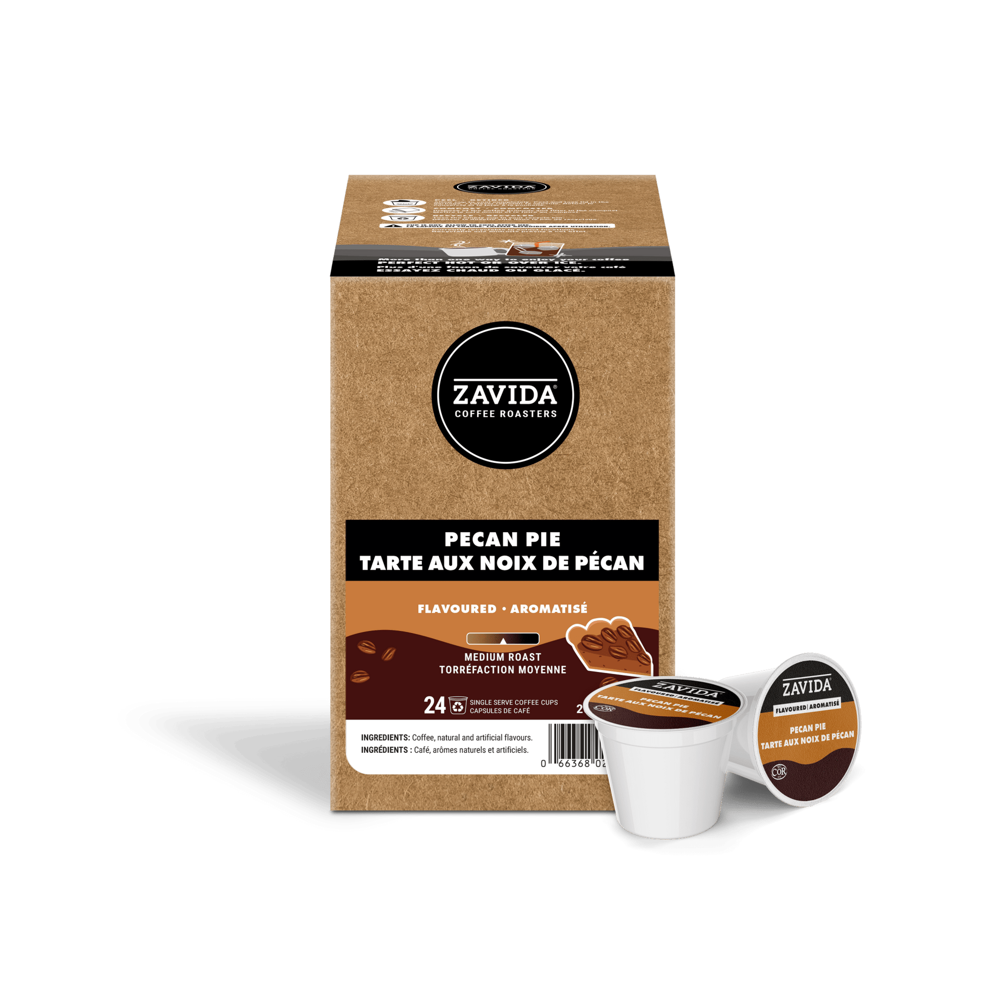 Pecan Pie Single - Serve Coffee - 24 Pods - Zavida Coffee