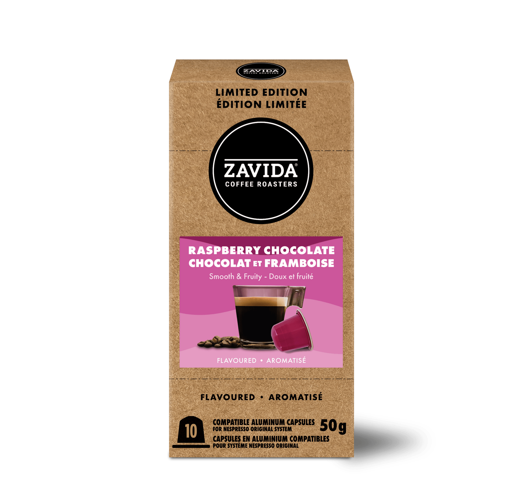 Raspberry Chocolate Nespresso® - Compatible Pods - Zavida Coffee