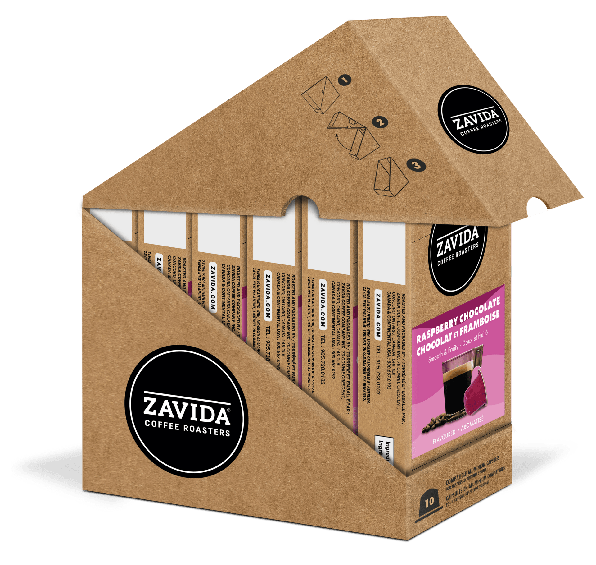 Raspberry Chocolate Nespresso® Compatible Pods – Zavida Coffee