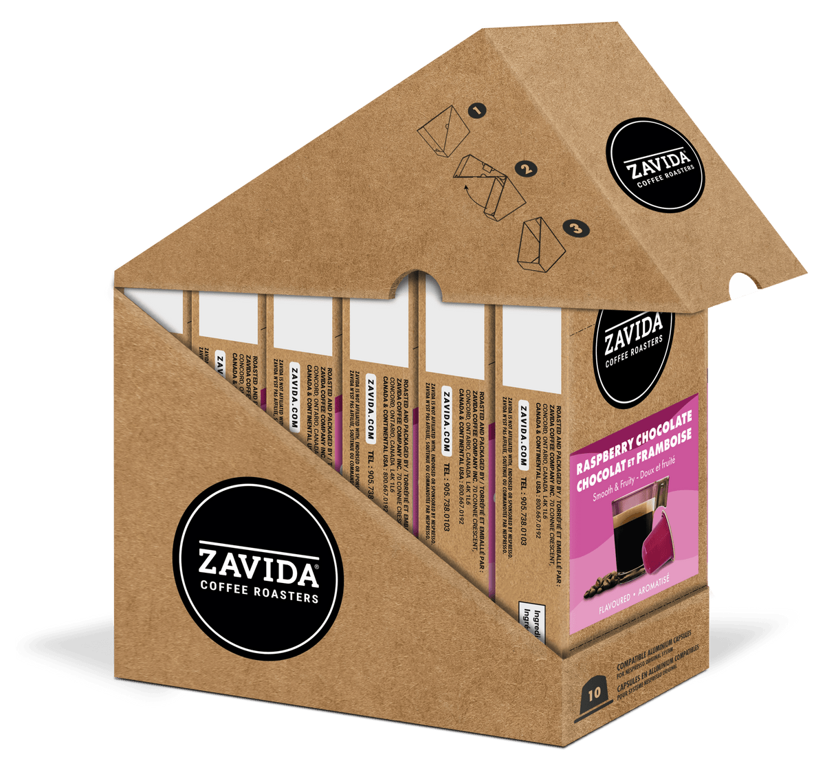 Raspberry Chocolate Nespresso® - Compatible Pods - Zavida Coffee