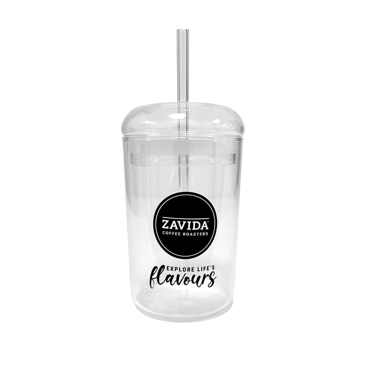 Zavida Glass Tumbler with Straw - Zavida Coffee