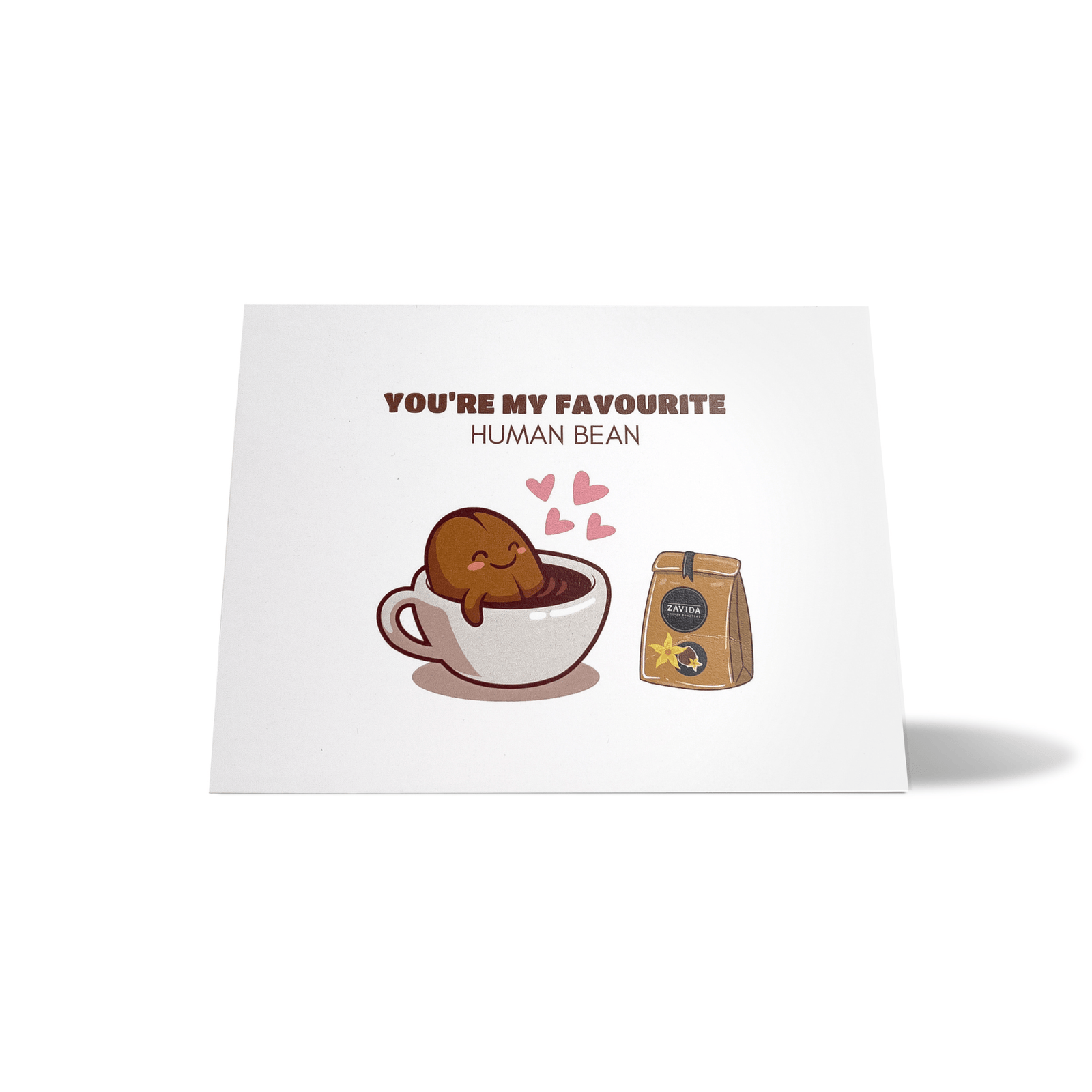 Zavida "You Are My Favourite Human Bean" Postcard COMING SOON - Zavida Coffee