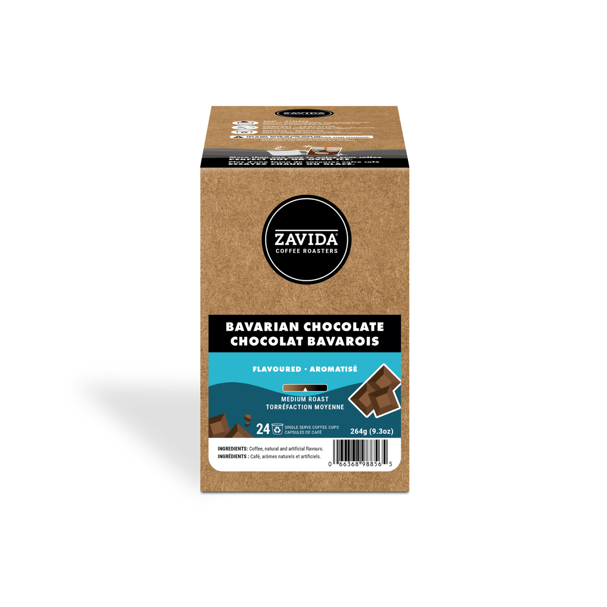 Bavarian Chocolate Single Serve Coffee - 24 Pods - Zavida Coffee