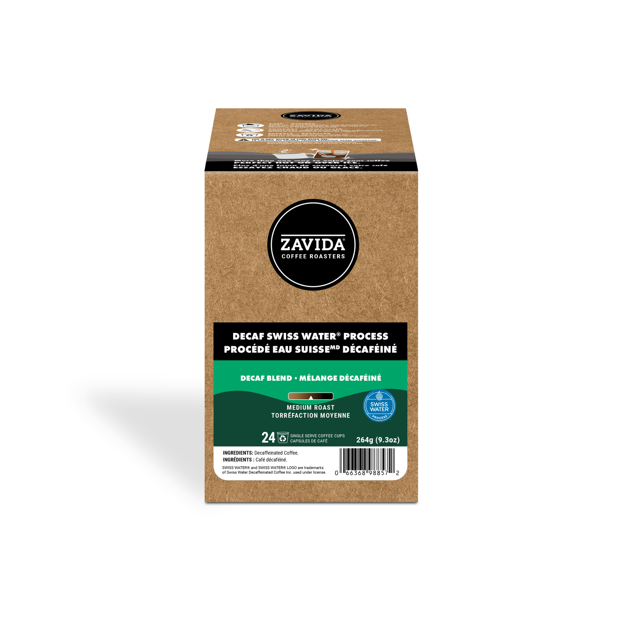 Decaf Colombian Swiss Water® Process Single Serve Coffee - 24 Pods - Zavida Coffee