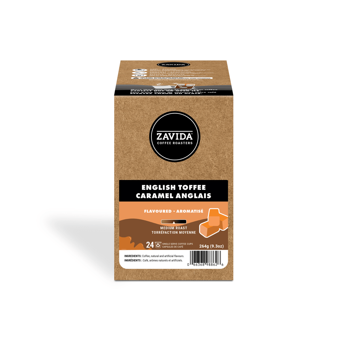 English Toffee Single Serve Coffee - 24 Pods - Zavida Coffee