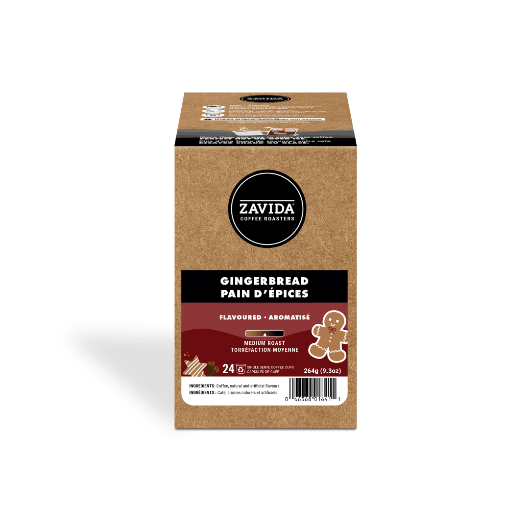 Gingerbread Single Serve Coffee - 24 Pods - Zavida Coffee