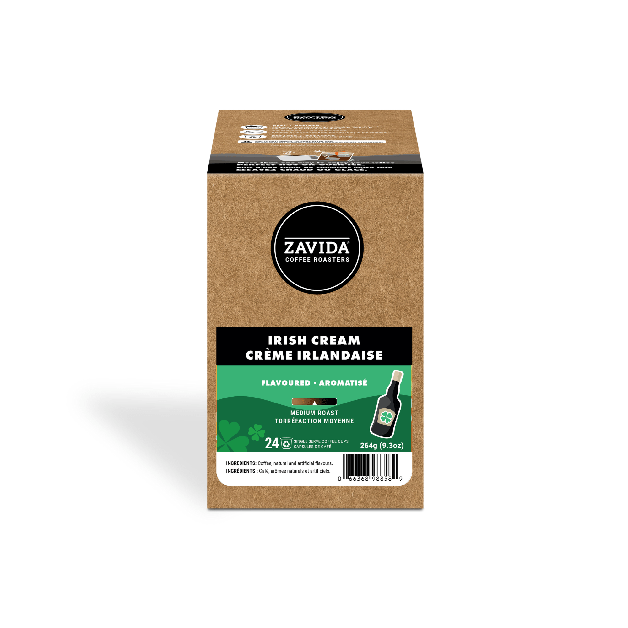 Irish Cream Single Serve Coffee - 24 Pods - Zavida Coffee