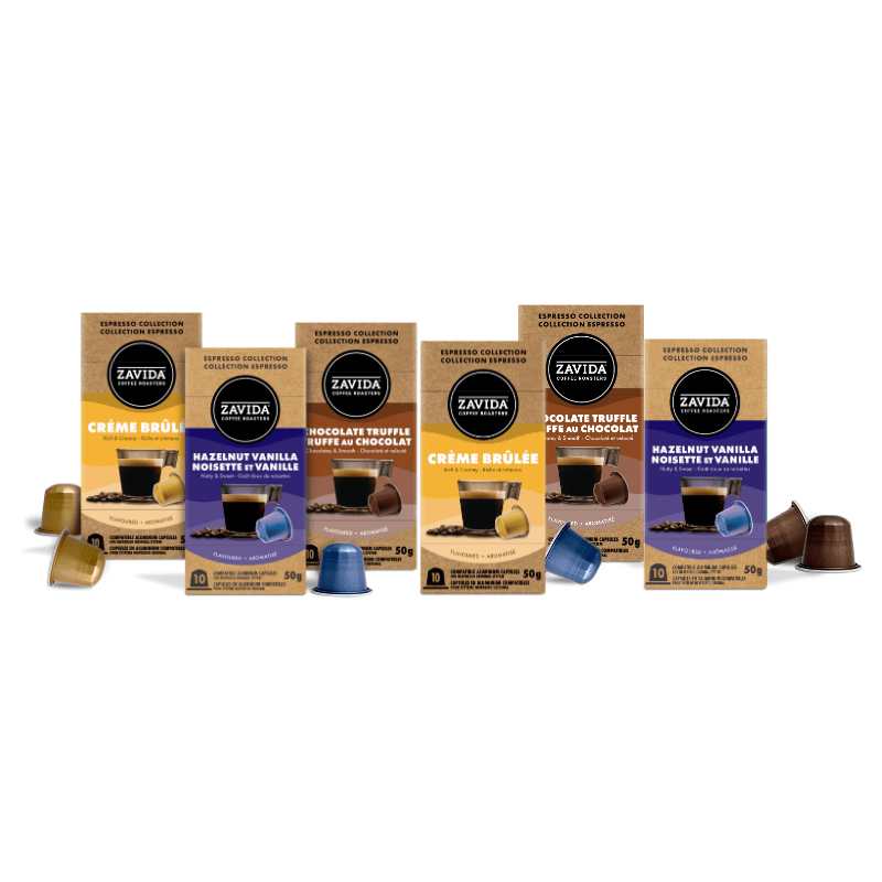 Nespresso®-compatible Espresso Collection - Flavoured Variety Pack - Zavida Coffee