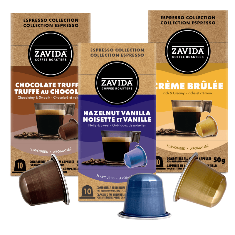Nespresso®-compatible Espresso Collection - Flavoured Variety Pack - Zavida Coffee