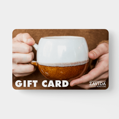 A coffee gift card of $50 from Zavida Coffee Roasters